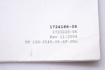 Simplicity Manufacturing 1724186-06, 1723220-06, 100-2545-06-AT-SMA Attachment Operator's Manual 42 46 Single Stage Snowthrower