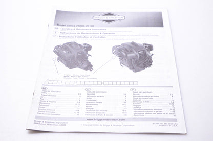 OEM Briggs & Stratton MS-5532-5 Model Series 21000 21100