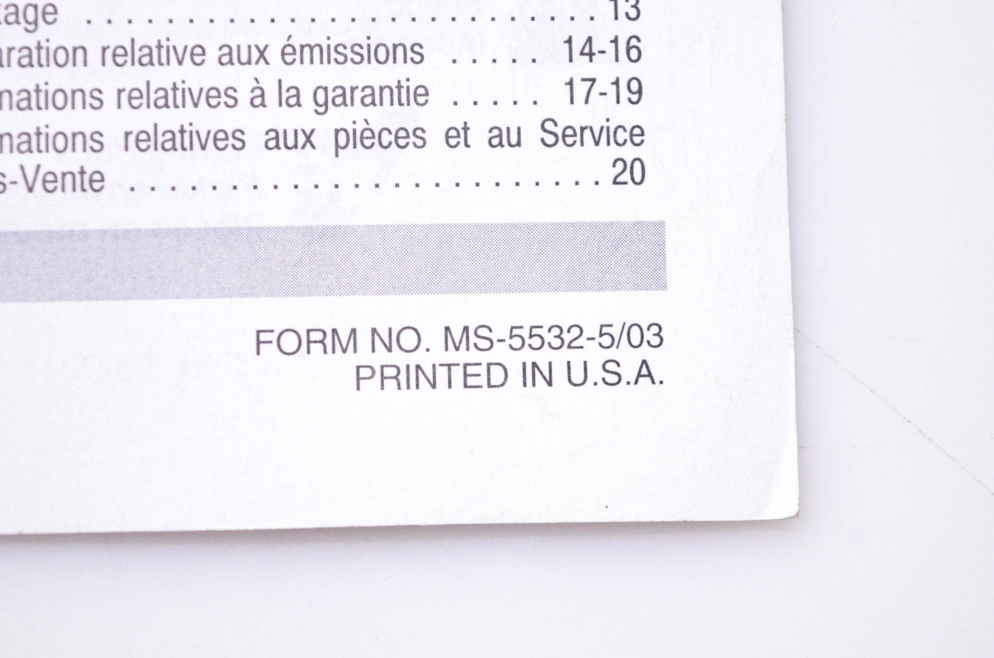 OEM Briggs & Stratton MS-5532-5 Model Series 21000 21100