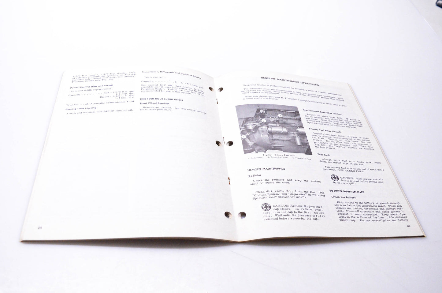 Massey Ferguson 690 685 M1 Operator's Manual MF 3165 Tractor