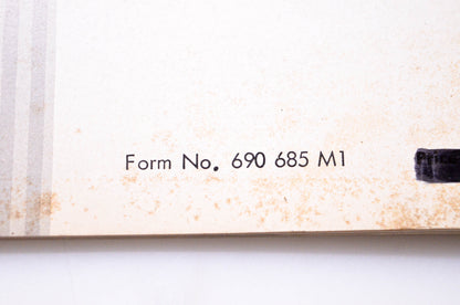 Massey Ferguson 690 685 M1 Operator's Manual MF 3165 Tractor