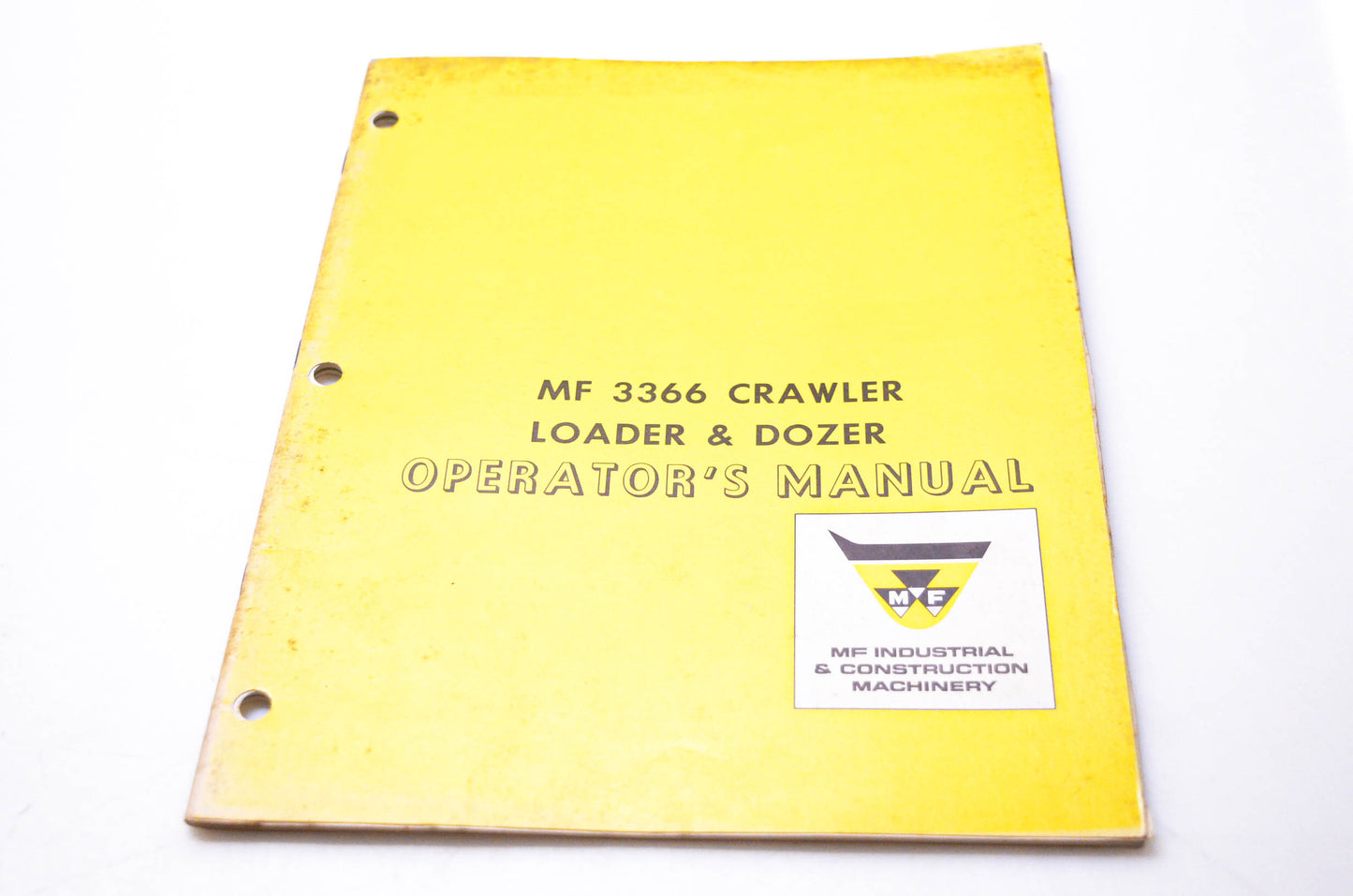 Massey Ferguson 690 853 M1 MF 3366 Crawler Loader & Dozer Operator's Manual