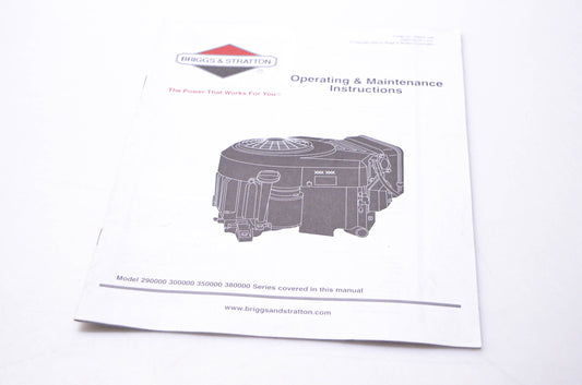 OEM Briggs & Stratton 276353 Operating & Maintenance Instructions