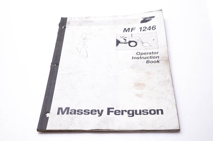 Massey Ferguson 1449 668 M6 MF 1246 Operator Instruction Book