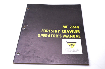 Massey Ferguson 690 901 M1 MF 2244 Forestry Crawler Operator's Manual