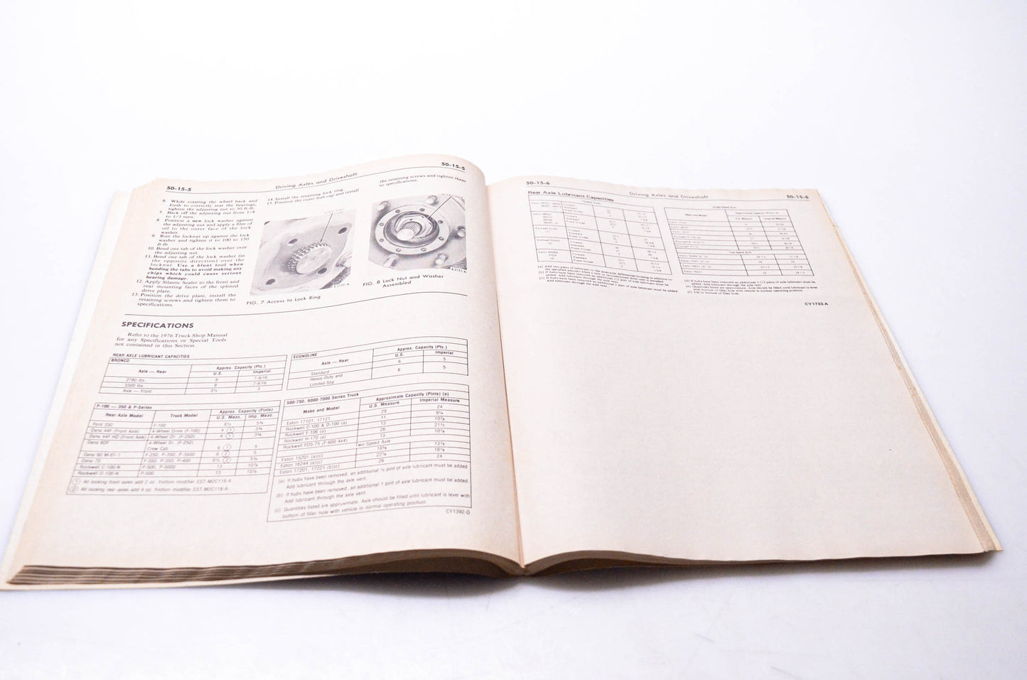 OEM Ford FPS 365-127-76D 1976 Truck Shop Manual