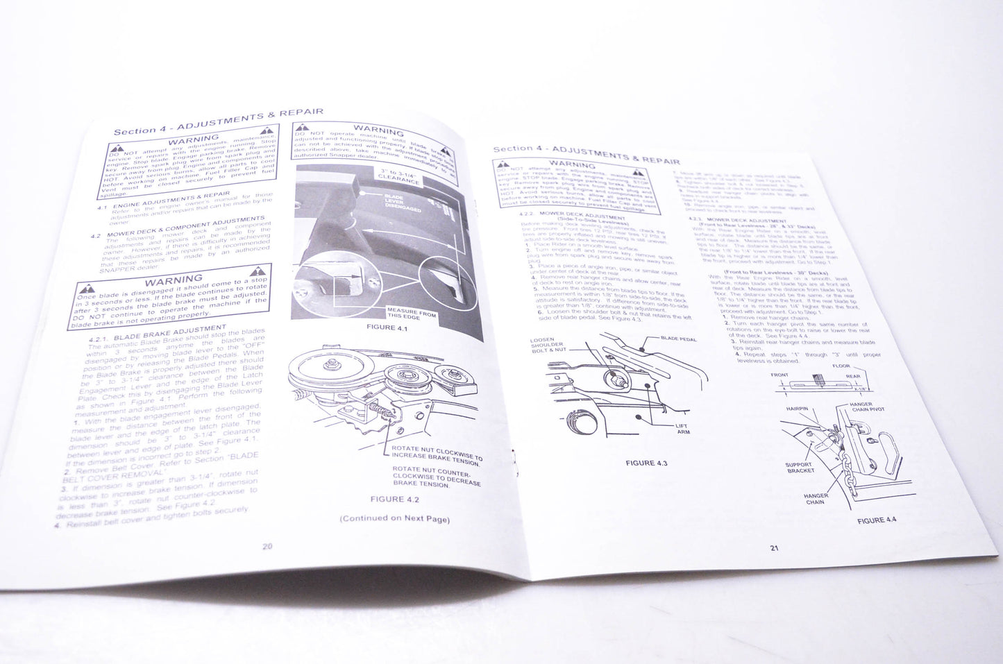 Snapper 7-5570 Safety Instructions & Operator's Manual for Snapper Rear Engine Riding Mower