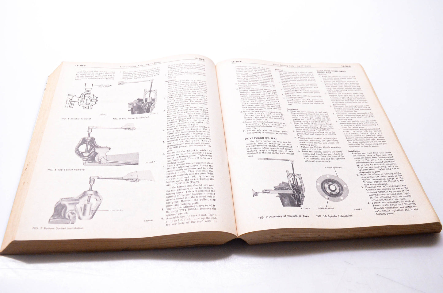 OEM Ford FPS 365-127-76A 1976 Truck Shop Manual Vol 1 Chassis