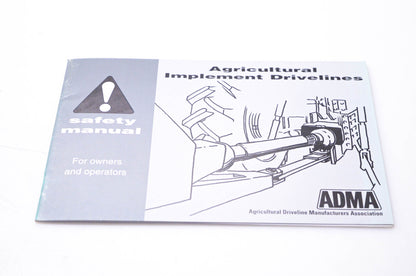 ADMA ADMA 1997 Agricultural Implement Drivelines Safety Manual