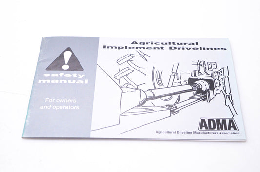 ADMA ADMA 1997 Agricultural Implement Drivelines Safety Manual