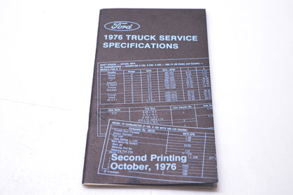 OEM Ford FPS 365-12576-B 1976 Truck Service Specifications