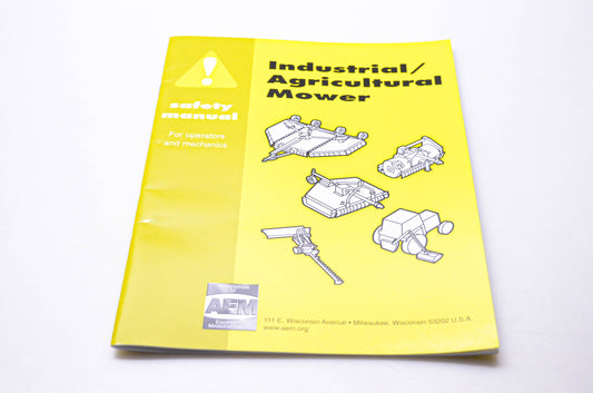 AEM IAM00-12 Industrial Agricultural Mower Safety Manual English Spanish