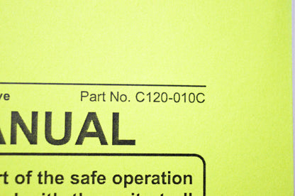 Schulte C120-010C S70 Rotary Cutter Operator's Manual