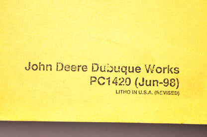OEM John Deere PC1420 450C Crawler Bulldozer Parts Catalog