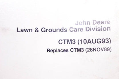 OEM John Deere CTM3 John Deere Series 220 Diesel Engines Component Technical Manual