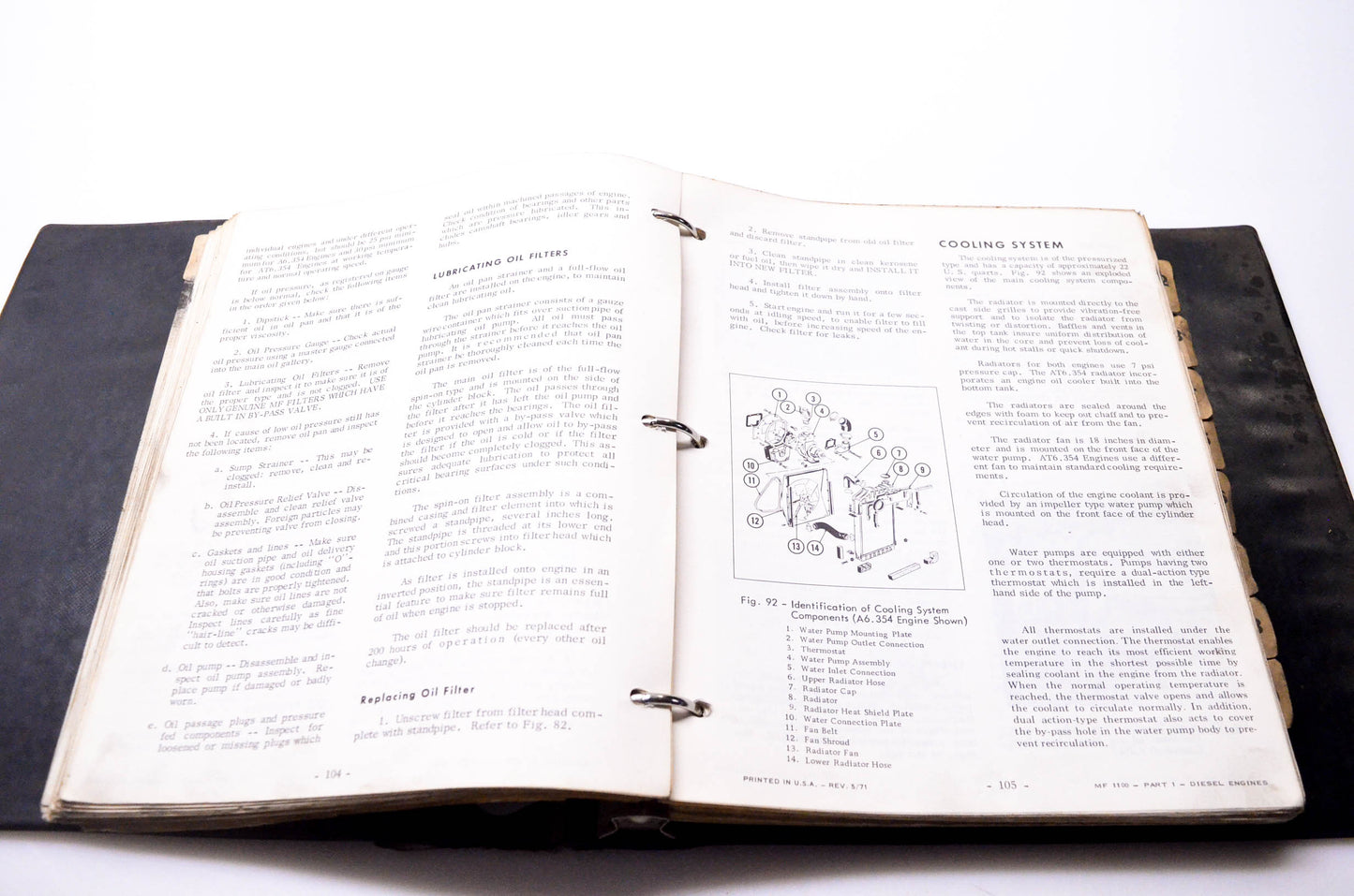 Massey Ferguson 1448 984 M1 MF 1100 & MF 1130 Tractors Service Manual