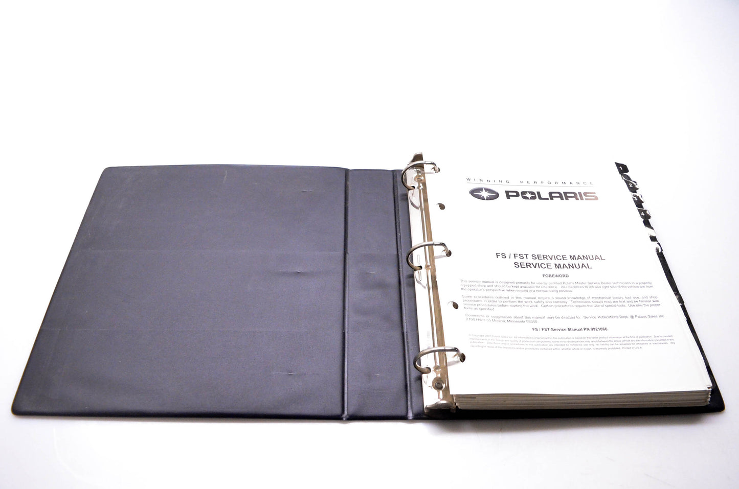 OEM Polaris 9921066 FS FST Service Manual