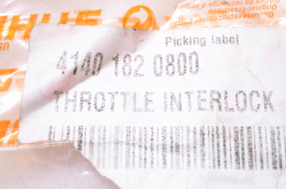 New OEM Stihl 4140 182 0800 Throttle Interlock NOS