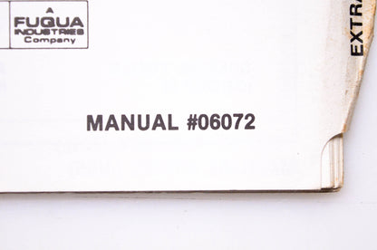 Snapper 06072 Parts Manual Commercial & Extra Tough Riding Mowers