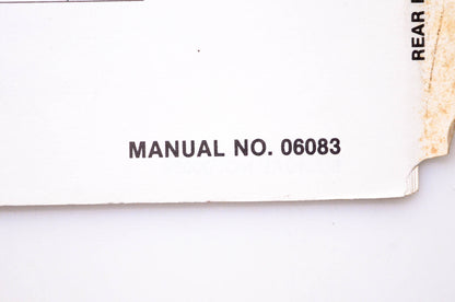 Snapper 06083 Parts Manual Series 7 Standard & Commercial Rear Engine Rider