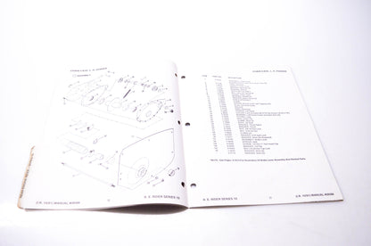 Snapper 06086 Parts Manual Standard Rear Engine Rider Series 10 NOS