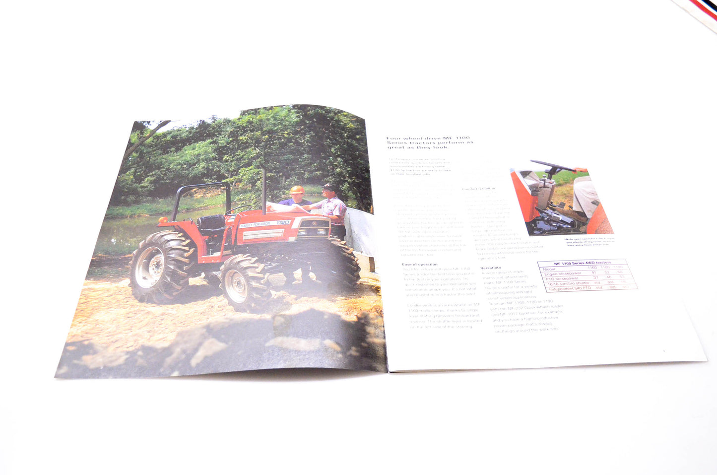 Agco Corporation 3768373M1 MF 1100 Series 41-60 hp 4WD Tractors Brochure NOS