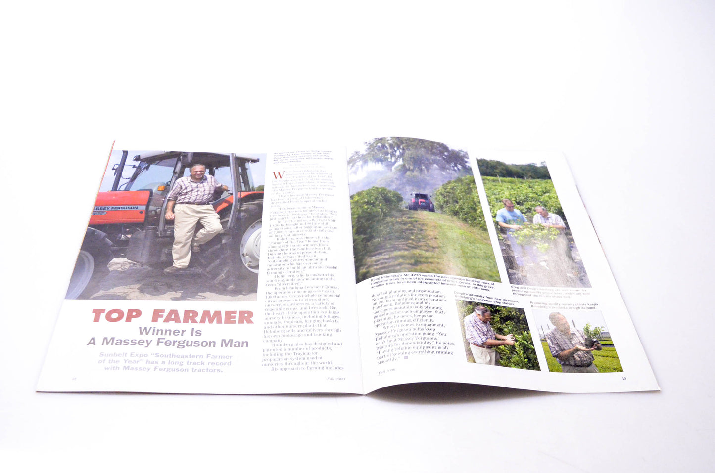 Massey Ferguson FALL 2000, YABE6 Massey Ferguson Today Fall 2000 Issue Brochure