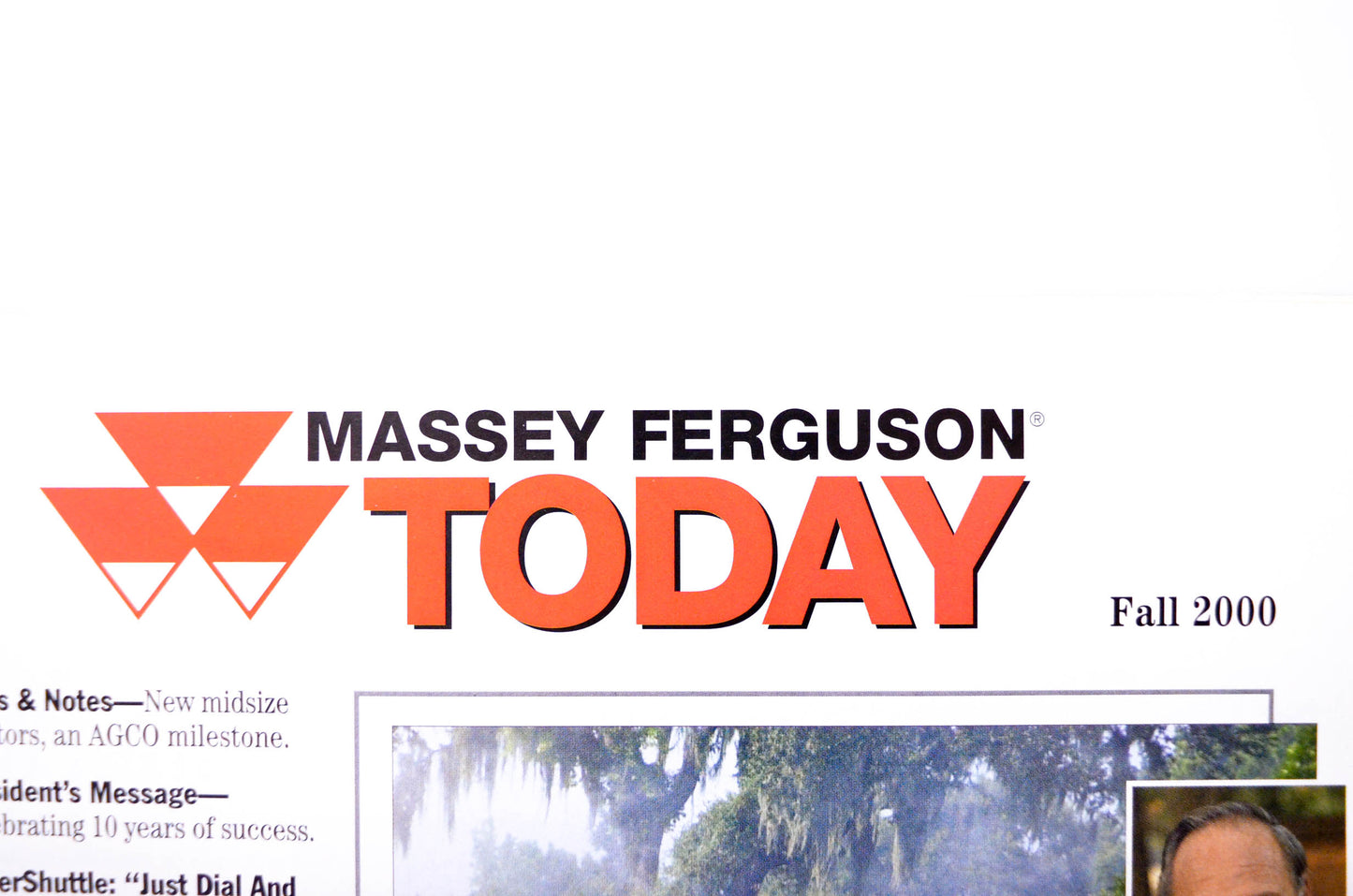 Massey Ferguson FALL 2000, YABE6 Massey Ferguson Today Fall 2000 Issue Brochure