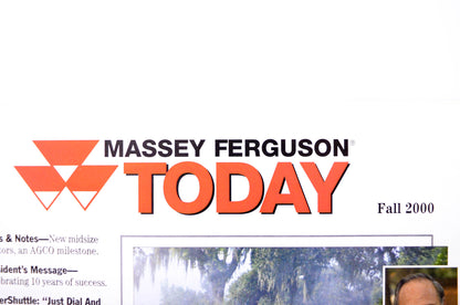 Massey Ferguson FALL 2000, YABE6 Massey Ferguson Today Fall 2000 Issue Brochure