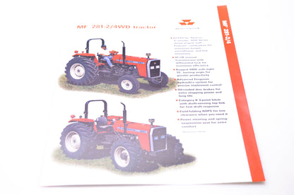 Massey Ferguson 3768488M1 MF 281-2/4WD Tractor Brochure NOS