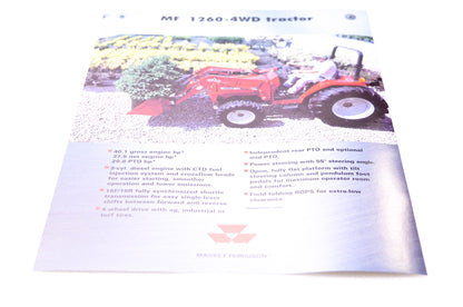 Agco Corporation 3768165M1 MF 1260-4WD Tractor Brochure NOS