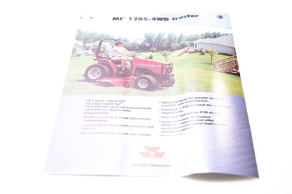 Agco Corporation 3768420M1 MF 1205-4WD Tractor Brochure NOS