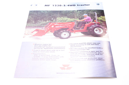 Massey Ferguson 3768162M1 MF 1230-2/4WD Tractor Brochure NOS