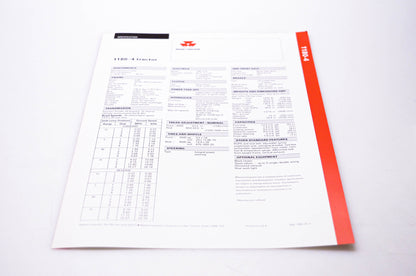 Massey Ferguson 3768157M1, 1092-25-2 Massey Ferguson 1180/4 Tractor Brochure NOS