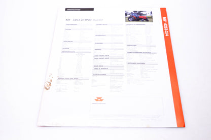 Massey Ferguson 3768454M1 MF 4253-2/4WD Tractor Brochure