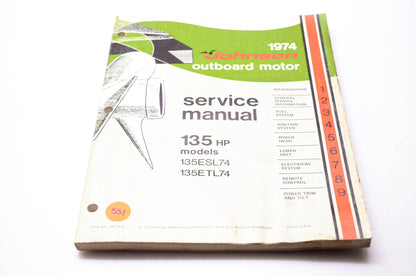 Outboard JM-7412 1974 Johnson Outboard Motor Service Manual