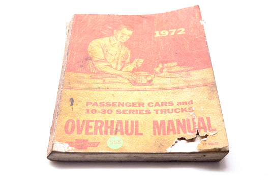 Chevrolet ST 333-72 1972 Passenger Cars & 10-30 Series Trucks Overhaul Manual