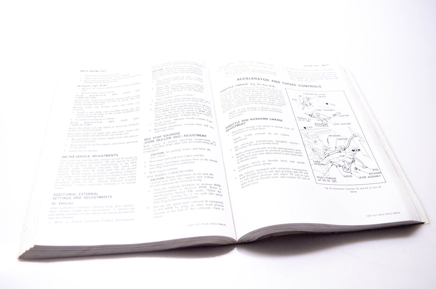 Chevrolet ST 330-73 1973 Chevrolet Light Duty Truck Service Manual