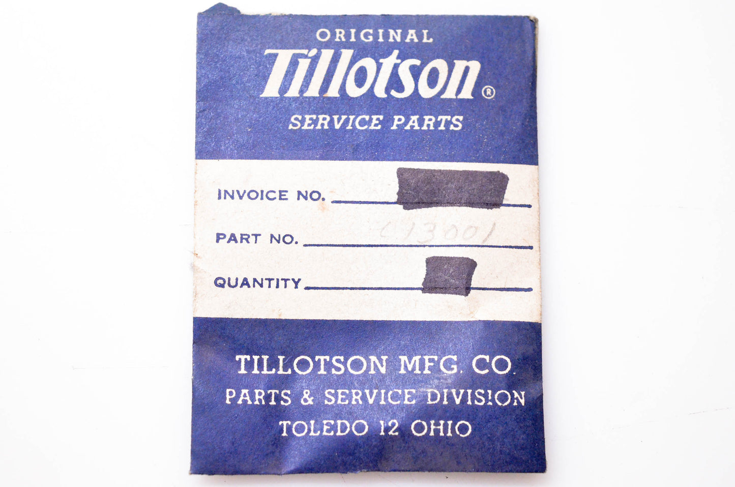 Tillotson 013001 Spring NOS