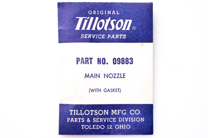 Tillotson 09883 Main Nozzle Kit NOS