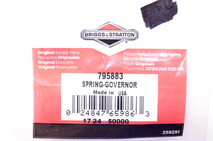 New OEM Briggs & Stratton 795883 Governor Spring NOS