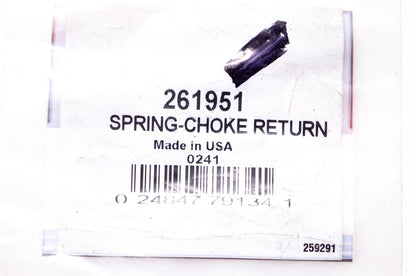 New OEM Briggs & Stratton 261951 Choke Return Spring NOS