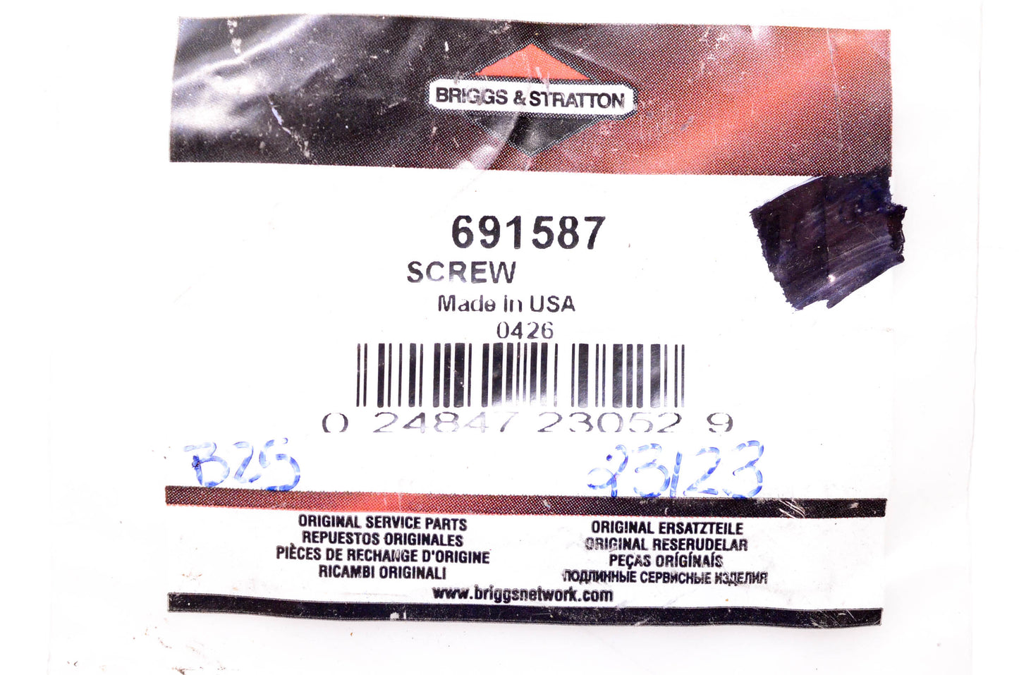 New OEM Briggs & Stratton 691587 Screw NOS