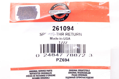 New OEM Briggs & Stratton 261094 Spring NOS