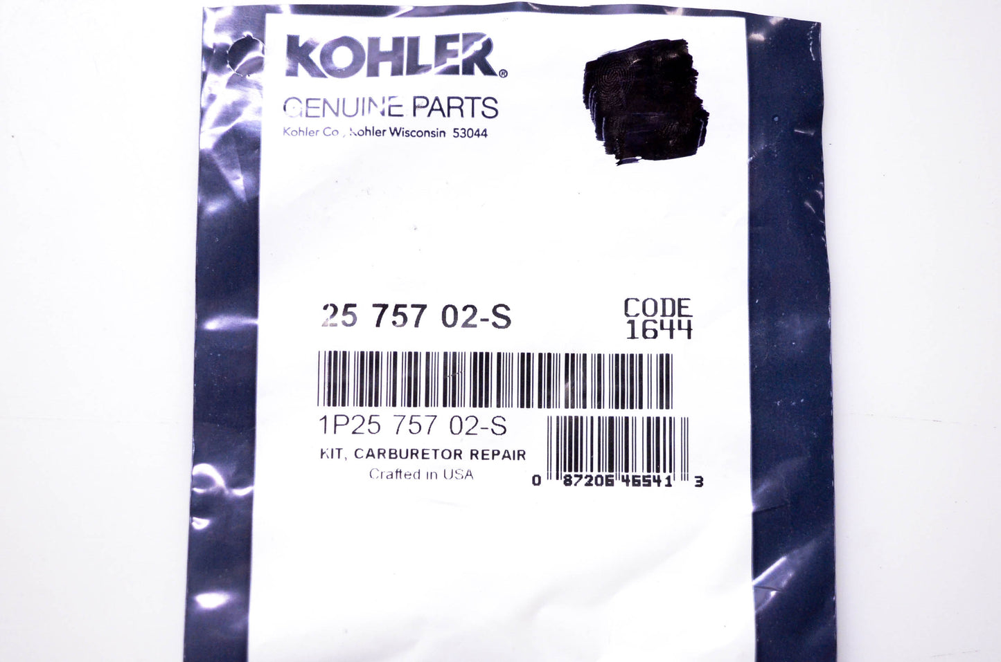 Kohler 25 757 02-S Carburetor Repair Kit NOS