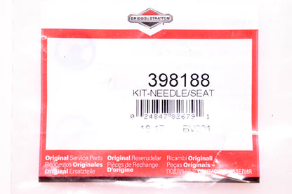 New OEM Briggs & Stratton 398188 Needle Seat Kits Qty 2 NOS