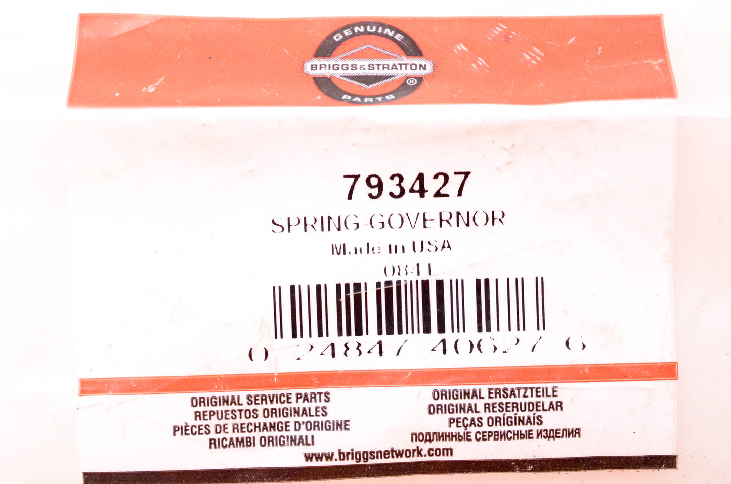 New OEM Briggs & Stratton 793427 Governor Spring NOS