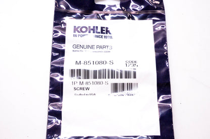Kohler M-851080-S Screw NOS