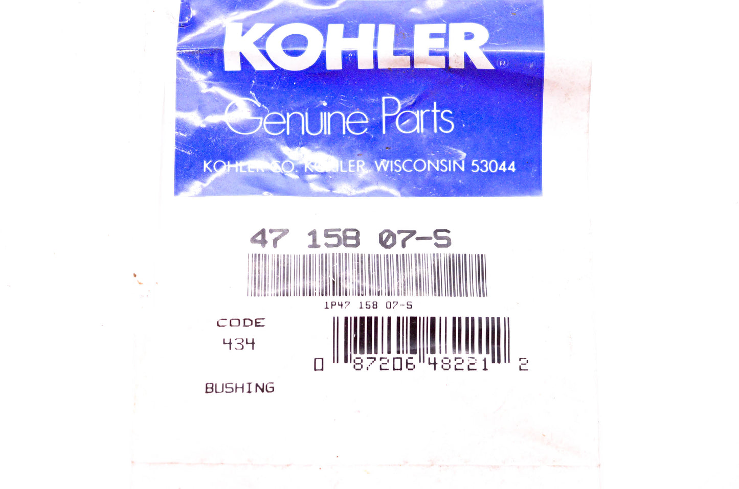 Kohler 47 158 07-S Bushing NOS