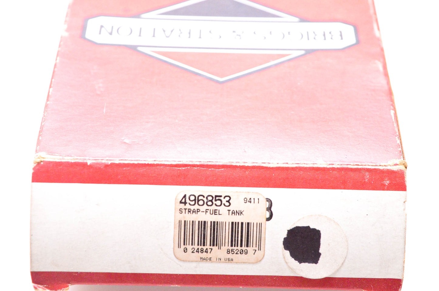 New OEM Briggs & Stratton 496853 Fuel Tank Strap NOS